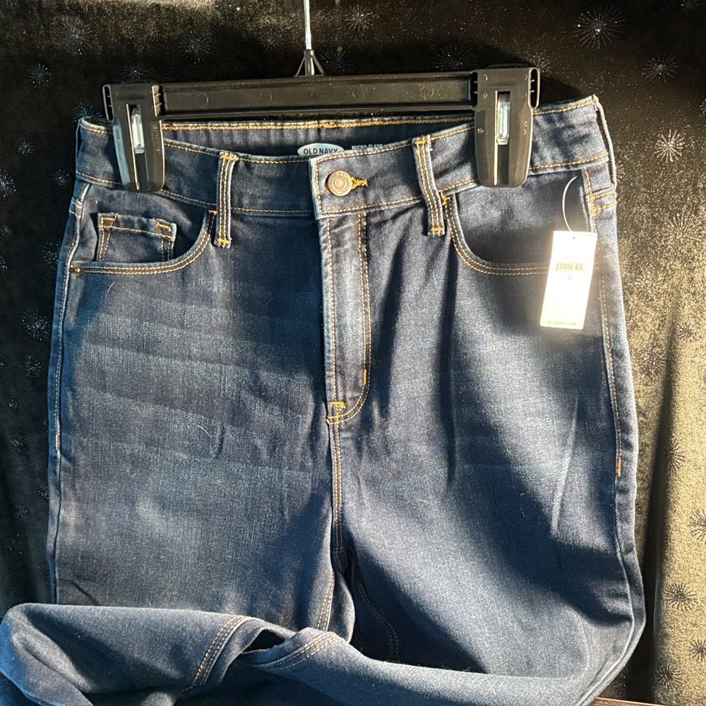 Old Navy Women's Deep Blue High-Rise Jeans
